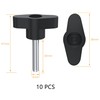 10 PCS M6 Handle Nuts,One Shape Clamping Screw Knobs