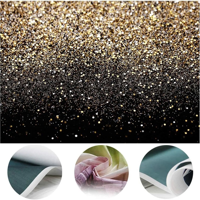 Vinyl Background Cloth Gradient Sequin Light Spot Collapsible Backdrop for
