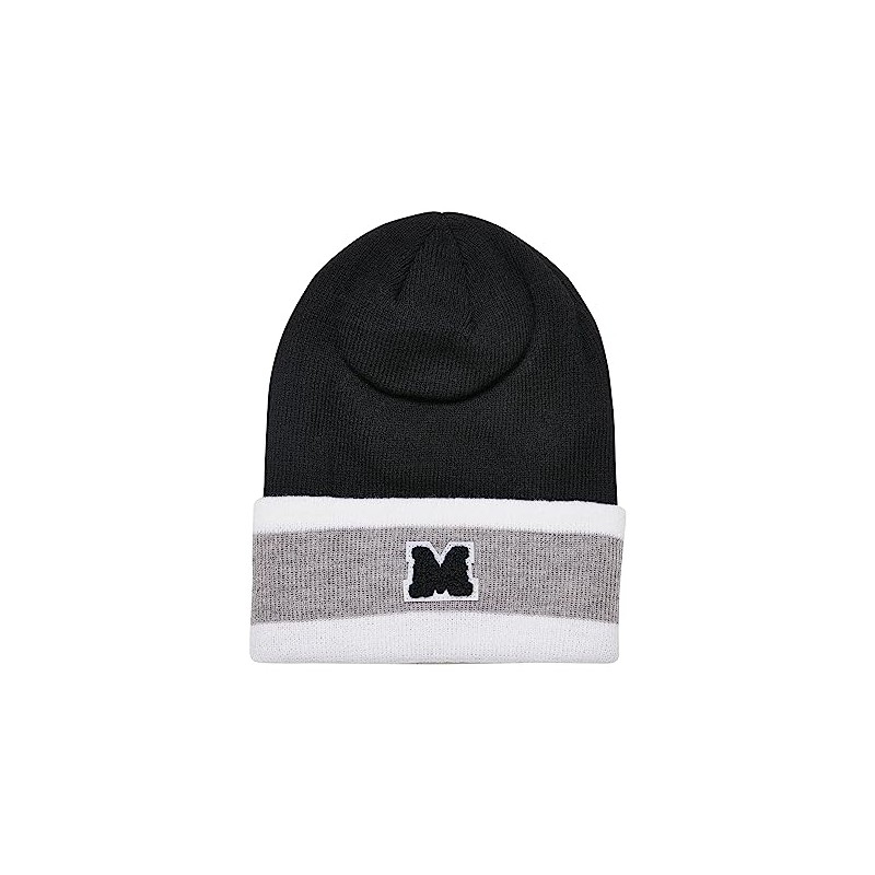 Urban Classics College Team Beanie hat, Black/Heathergrey/White, One Size