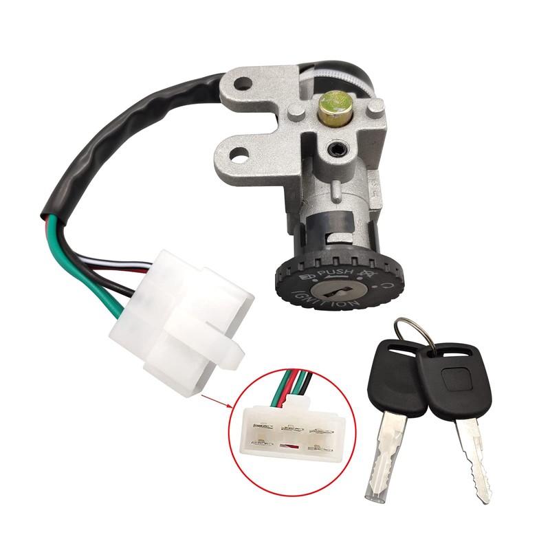 AUTQVA GY6 50cc Ignition Switch Key Gas Tank Cap Saddle