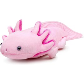 Tiny Heart Axolotl Soft Toy Plush Toy 51 cm/20 Inch Realistic Axolotl Plush Toy Beautiful Animal Cute and Soft Gifts Plush Axolotl for Children Boys and Girls Axolotl Toy Pink