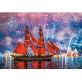 Castorland C-104482-2 Puzzle 1000 pièces : Frégate Rouge, Colourful