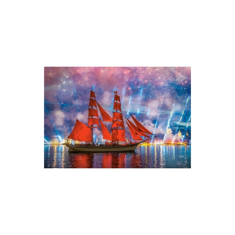 Castorland C-104482-2 Puzzle 1000 pièces : Frégate Rouge, Colourful