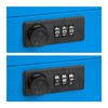 Relaxdays Cash Box, 3-Digit Number Combination, Coin Insert, Iron Money
