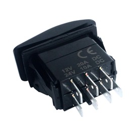 HYY 7 pin Momentory ON/OFF/Momentory ON DPDT Rocker Switch for NARVA ARB Carling style Replacement Green Led