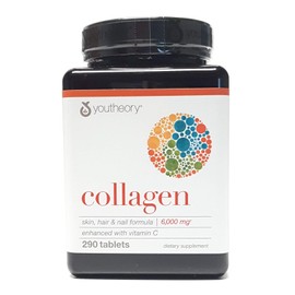 Youtheory Colágeno Fórmula avanzada Tipo 1,2,3 290 ct (Paquete de 3)                                                                                  