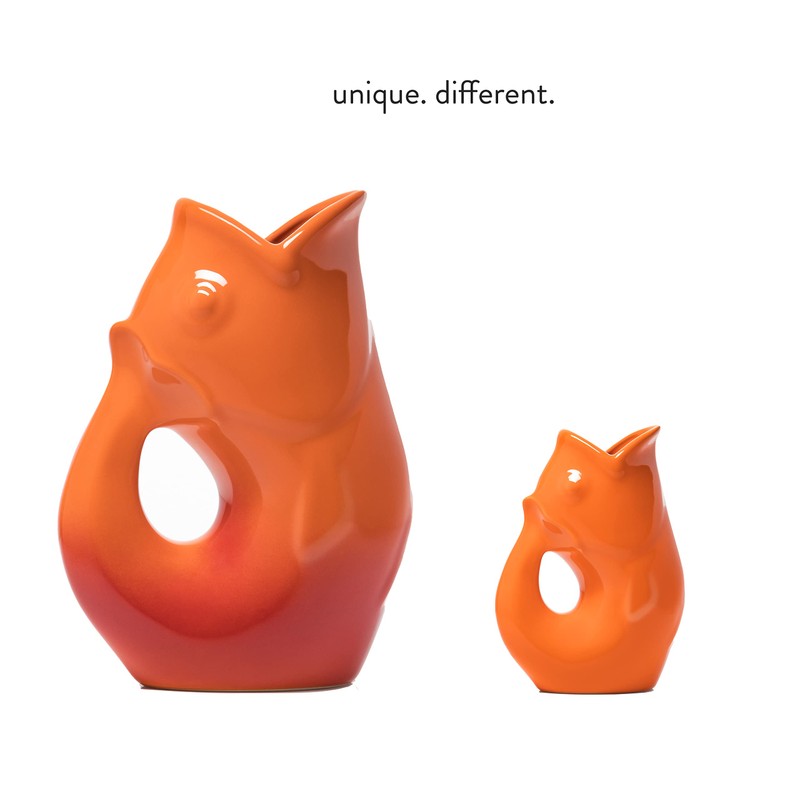 Gurgle Pot Fish Pitchers - Set of 2 - Large
