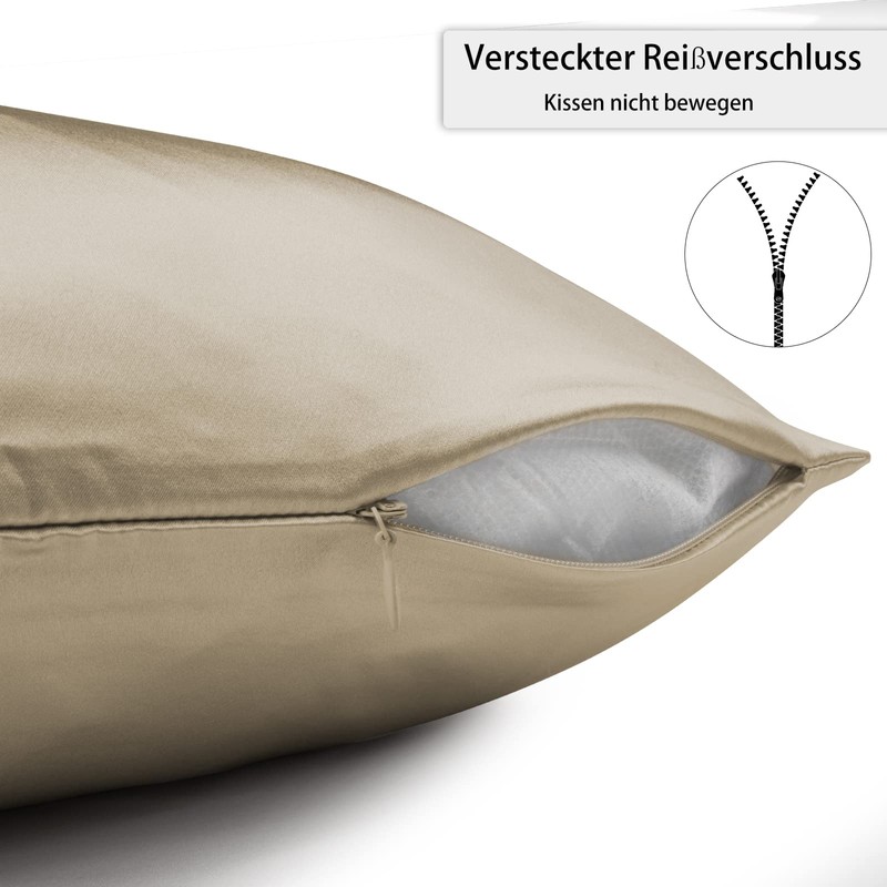 Texbee Silk Pillowcase 40 x 80 cm for Hair and