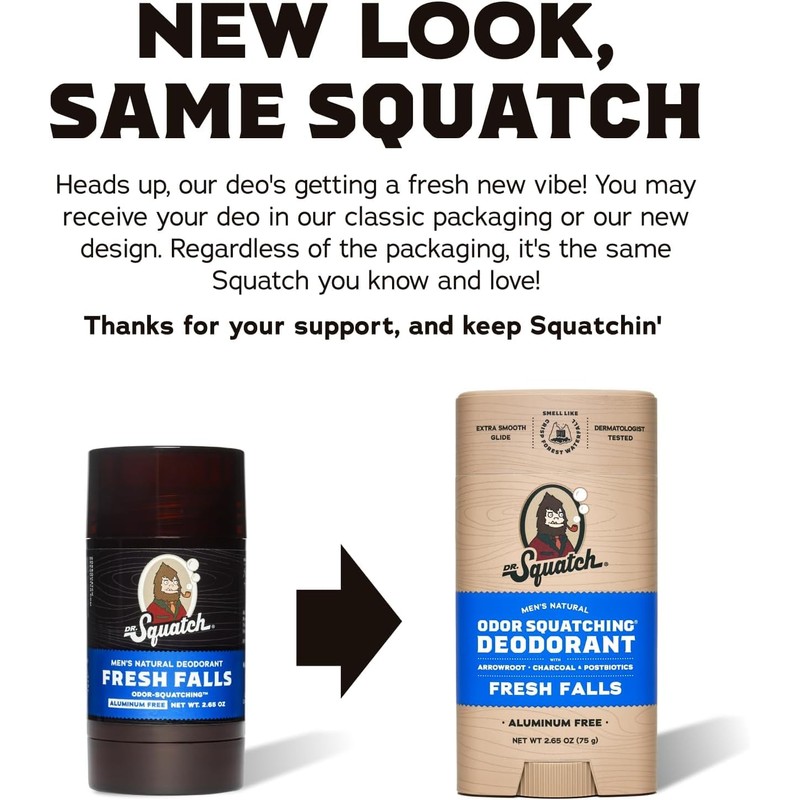 Dr. Squatch Natural Men’s Deodorant – Aluminum Free Natural Deodorant