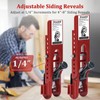 Siding Installation Tools, Siding Mounting Kit with Adjustable Reveals, Lap