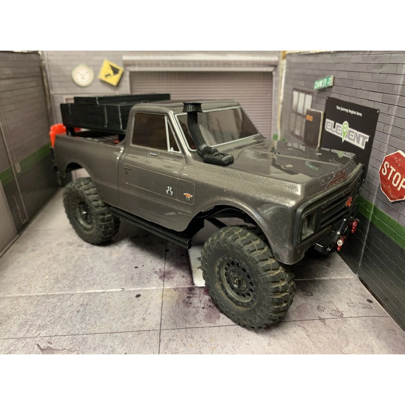 SCX Camper tent with raised platform for Axial SCX24 Chevy