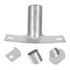 Healvian 3pcs Metal Broom Handle Bracket Extension Pole Adapter Broom