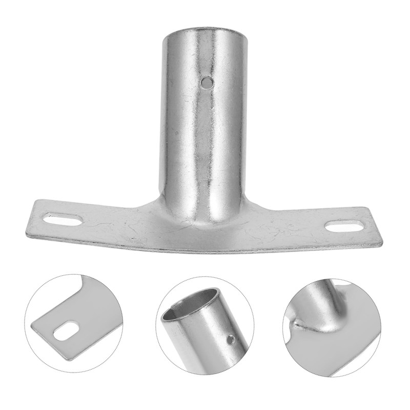 Healvian 3pcs Metal Broom Handle Bracket Extension Pole Adapter Broom