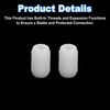 sourcing map 100Pcs 0.39"x0.67" Hinge Dowels, Plastic Dowel Insert for