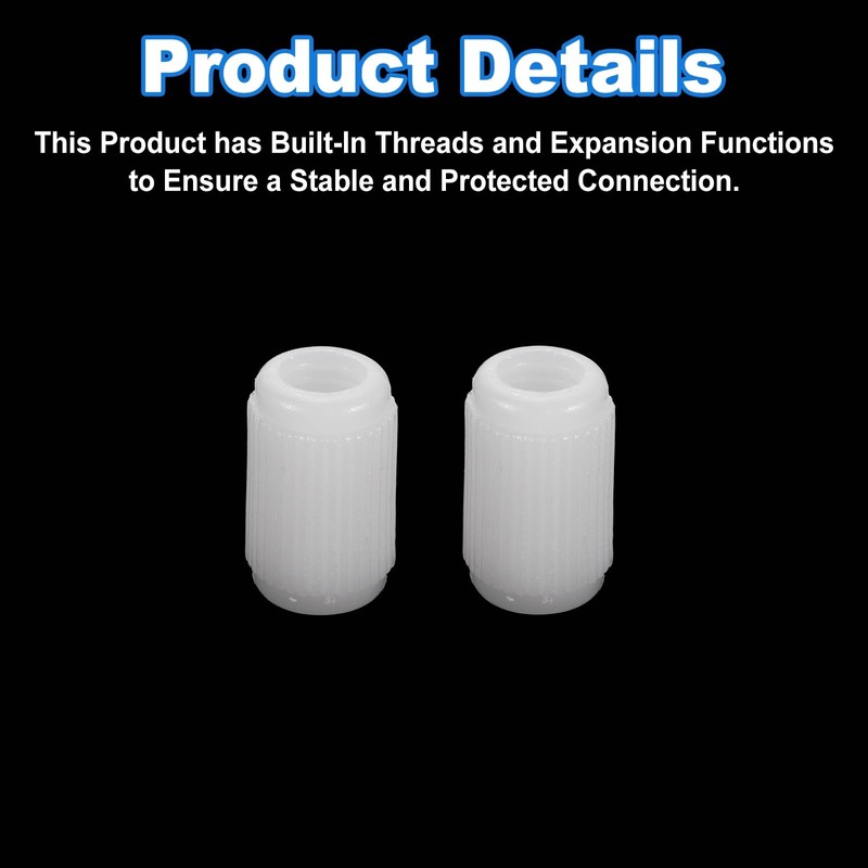 sourcing map 100Pcs 0.39"x0.67" Hinge Dowels, Plastic Dowel Insert for