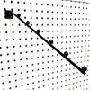14" L Pegboard 6 Ball Waterfall Faceout Hook, Black -