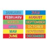 Hygloss 12-Pcs Wall Calendar Monthly Cards, 12 Months of the