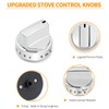 atgestore WB03X24818 222D5786P010 Gas Stove Knobs Replacement Parts for GE