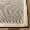 Safavieh Natural Fiber Collection NF143C Border Sisal Area Rug, 4'