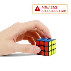 Nunki Toy Party Puzzle Toy,6 Pack Mini Cubes Set Party Favors Cube Puzzle, 1.18 Inch Puzzle Magic Cube Eco-friendly Safe Material with Vivid Colors,Party Puzzle Game for Boys Girls Kids Toddlers