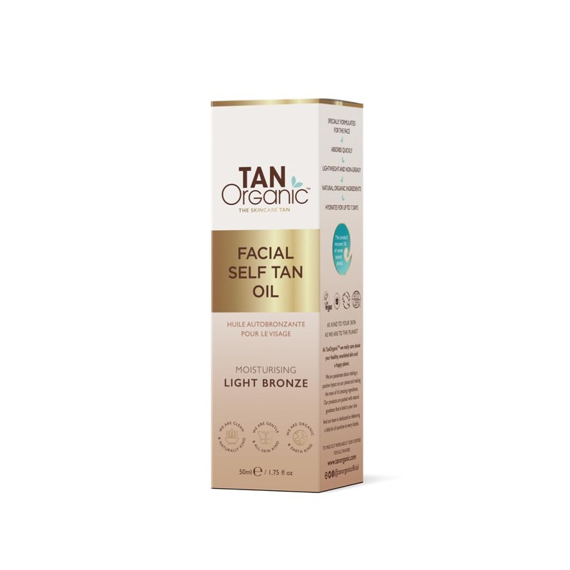 TanOrganic CertifiedMoisturising Self Tanning Oil Fake Tan for Face Organic