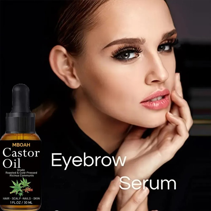 Aceite De Ricino Mboah Grado Cosmético 2 Frascos 30 Ml