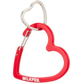 Milkfed 103211054027 Keychain NEO HEART CARABINER, red