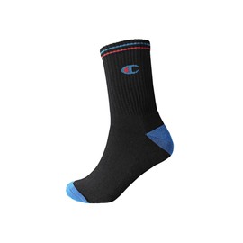 Champion Basics 3pk Crew Socks, Black, 2.5-5 (Pack of 3)