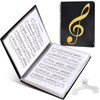 Skidwedy Sheet Music Folder, 60 Pages Capacity, Black, Writable &