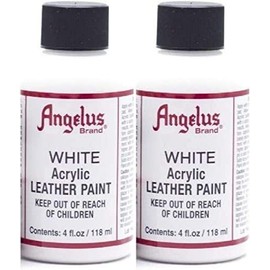 Angelus - Pinturas acrílicas (4 onzas, 2 unidades), color blanco