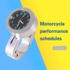 Sleek Waterproof Motorcycle Handlebar Clock with Glow-in-Dark Feature for Bicycles