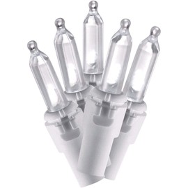 Holiday Time LED Cool White Mini Lights with White Wire - 50 Count