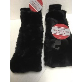 TAG Lot of 2 Black Winter Collection Faux Fur Headband New with Tag