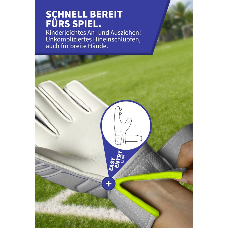 Reusch Children's Goalkeeper Gloves, Finger Protection, Reliable Grip