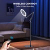 Soporte para teléfono de 10 pulgadas con luz de anillo,