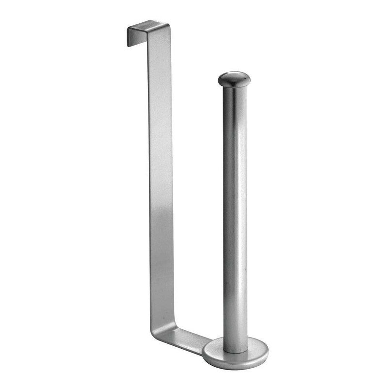 iDesign Classico Portarotoli da Serbatoio, Metallo, Argento, 19.75x16.5x61.75 cm