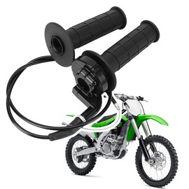 Wai Danie 22 mm Rotary Gas Pedal Grip Grips with Cable Suitable for 7/8 Inch (22 mm) Compatible with Most 50cc 90cc 110cc 125cc 140cc 150cc 200cc 250cc 4-Stroke Dirt Bike Mini Bike Pocket Bike