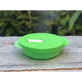 Tupperware Set of 3 Crystalwave Round Microwave Container With Spout New