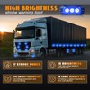 Nrgedzam 4PCS Blue Lights for Firefighters, Blue Emergency Lights, LED