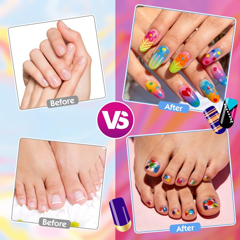 12 Color Nail Art Pens Nail Polish Markers Set for
