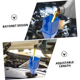 GLEAVI 8pcs Filler Funnel Transmission Oil Funnel Car Funnel Oil Funnel Kit Flexible Draining Tool Snap Funnel Oil Funnel for Oil Change Oil Change Funnel Coolant Funnel Plastic