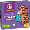 Annie's Organic Drizzle Granola Bars, Chocolate Chip, 5 Bars, 4.6