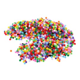Operitacx 2000 Stück Mini-Pompons Pompons zum Basteln Bälle basteln Pom Poms Perlen flauschige Pompons künstliche Bommelbälle flauschiger Bommelball Bommelkugeln mehrfarbige Pompons Plüsch
