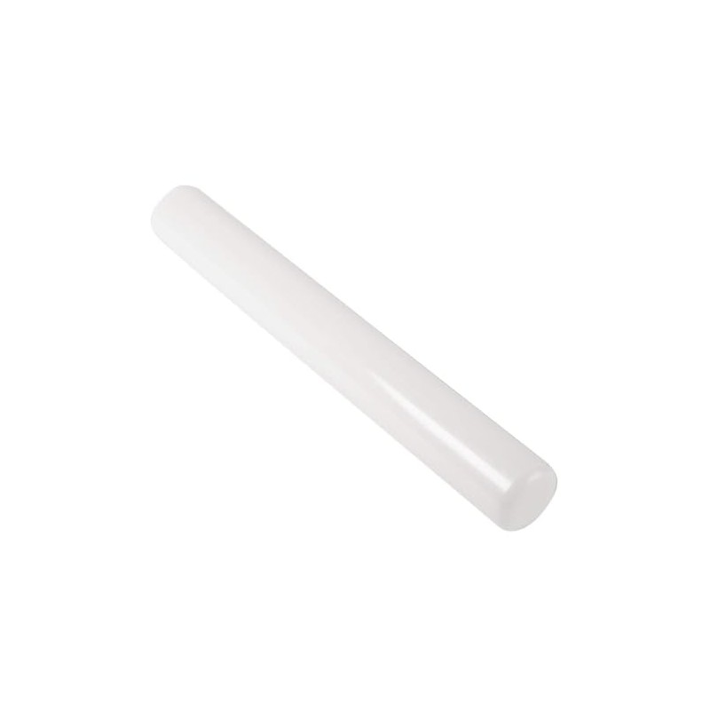 Vogue Polyethylene Rolling Pin 30 cm/12 inch Long, White, Non-Stick