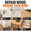 Wood Filler, Paintable & Sandable White Wood Putty for Hole