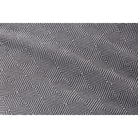 Textil-home Dante Multi-Purpose Plaid Bed Throw 130 x 180 cm Suitable as Sofa Throw and Bedspread Grey