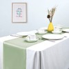 15 Pack Sage Green Satin Table Runners 12 x 108