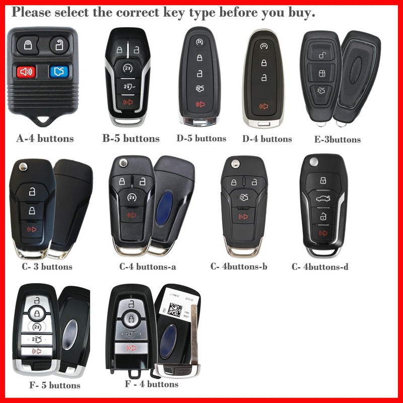 Carbon Silicone Key Fob Cover Protector for 3 buttons 1998-2016