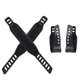 ZGWANSUI 2 Pairs Adjustable Exercise Bike Pedal Straps, Stationary Bike Foot Straps Replacement, Universal for Bicycle Stationary Cycle Spinning Bike Home or Gym, Two Sides Slots