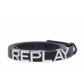 Replay Women's Faux Leather Belt, Black 098